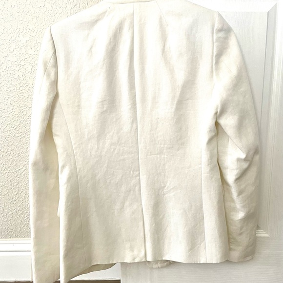 J.Crew White  100 % Linen Coat/Jacket - Brand New - Picture 3 of 4